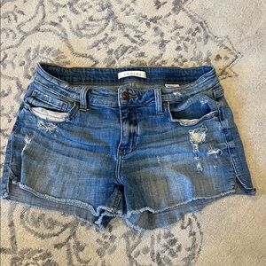 Distressed Denim Shorts